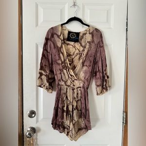 Blue Life Bell Sleeved Romper